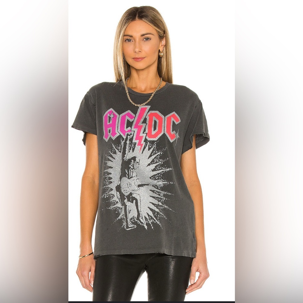 MadeWorn ACDC Glitter Vintage Tee